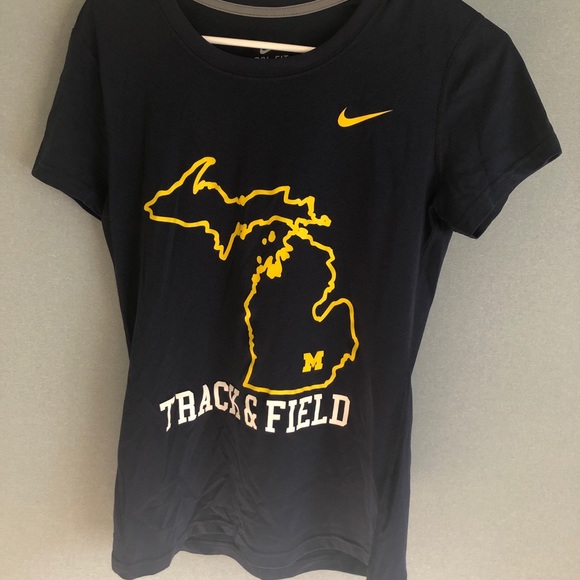 Nike Tops - University of Michigan Team Issued State Tee